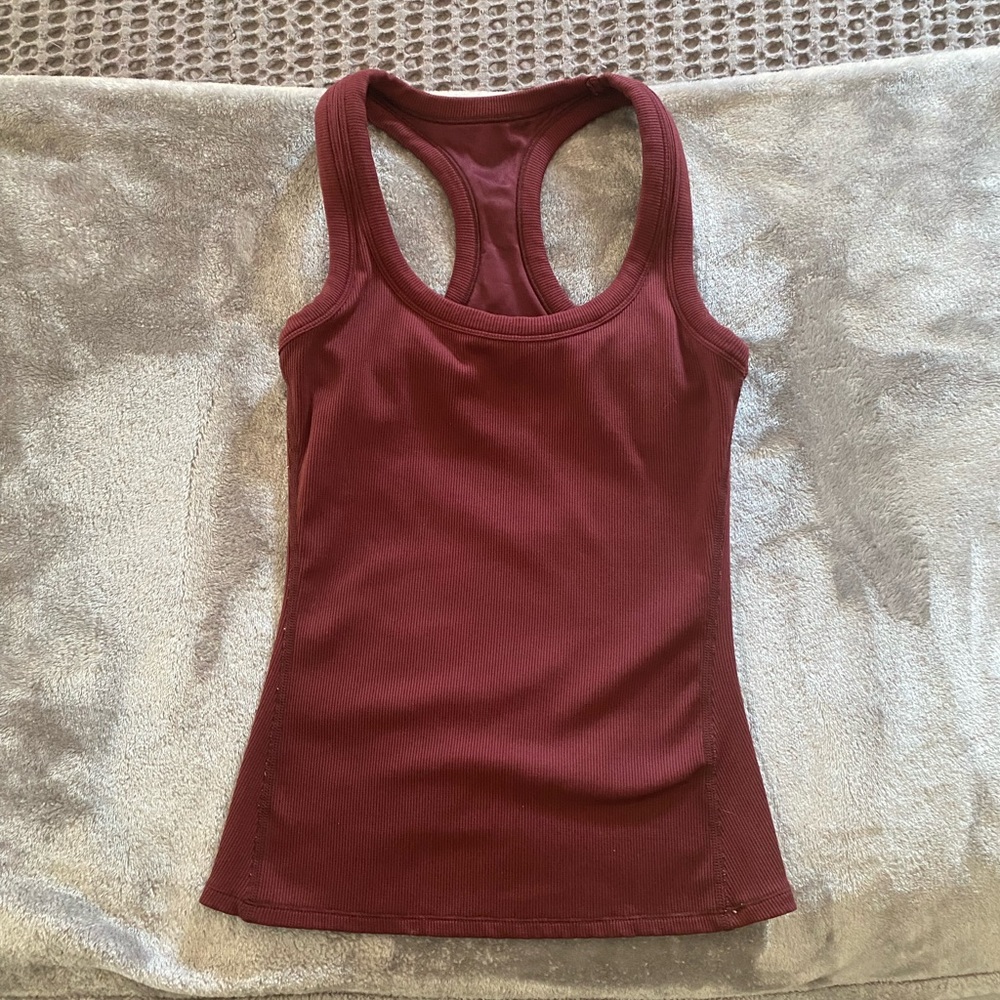 alo ribbed racerback fitness tank